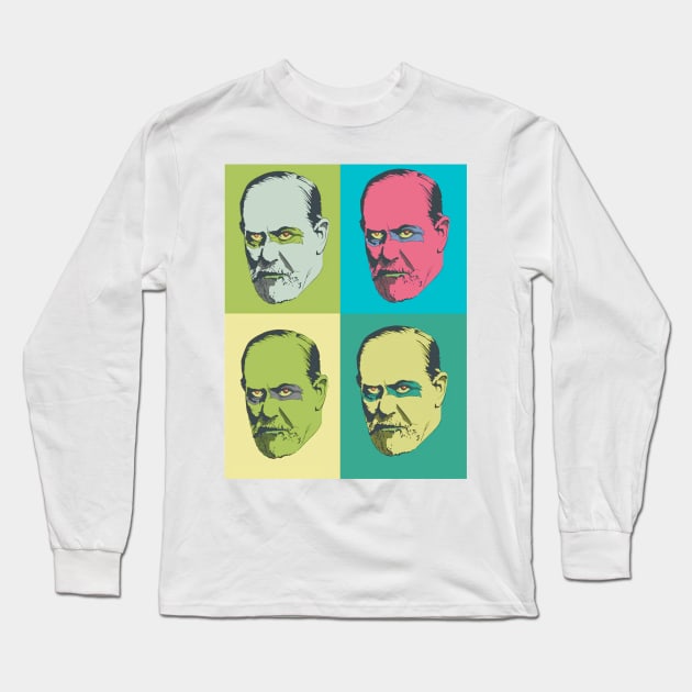 Freud Long Sleeve T-Shirt by Diegosevenstar